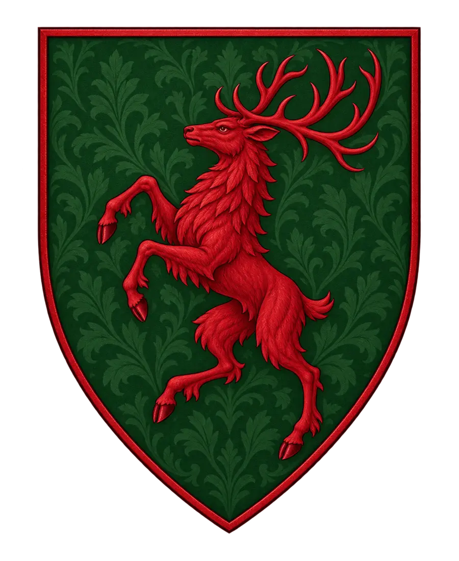 Herb Domu Karmazynowego Jelenia